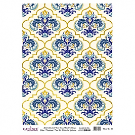 DESENLİ ALTIN VARAK PİRİNÇ DEKOPAJ 30*42 CM MODEL 034