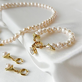 Lotus Pearl Bracelet | Bileklik