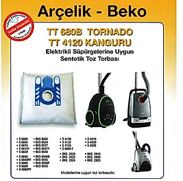 ARÇELİK SÜPÜRGE TORBASI S6840PY-S6860-S6880-S6880PY (20 ADET)