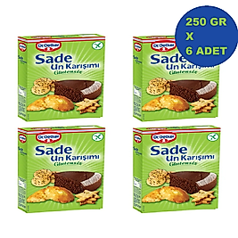 GLUTENSİZ SADE UN KARISIM 250GR*6AD