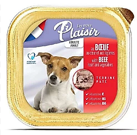Plaisir Beef Biftek Etli Parçalı ve Soslu Köpek Konservesi 150 Gr