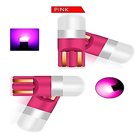 1 TAKIM PROFESSIONAL T10 LED 12V THERMOPLASTIC CERAMIC PINK DİPSİZ AMPUL THERMOPLASTIC SERİ PEMBE