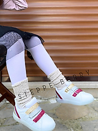 Çocuk Kemik Slouchy Tozluk Çorap