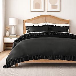 King Size Timeless Farbalalı / Fırfırlı Nevresim Takımı