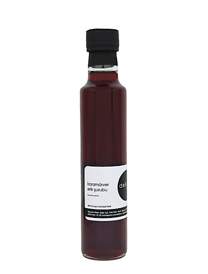 Delice Karamürver Erik Şurubu Şeker İlavesiz - 500ml