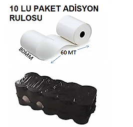 80X60 MT TERMAL ADİYON YAZICI RULOSU 10 LU PAKET