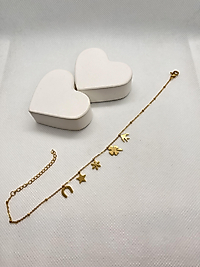 Şans figürlü çelik halhal