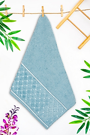 EL-Yüz-Havlusu-Yoncagül Motif Jakarlı-Yeşil-enex life