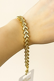 Gold VİP Xuping  14K Kuyumcu Model Zirkon Taşlı Bileklik