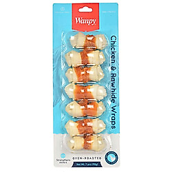 Wanpy Oven Roasted Deri Düğümlü Kemik Üzerine Tavuk Sarılı Köpek Ödülü 90 Gr (7'li Düğümlü Kemik)
