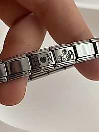 Charm çelik bileklik