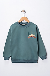 Çocuk  "Ramazan Cihad'dır"  Baskılı Pamuklu Sweat