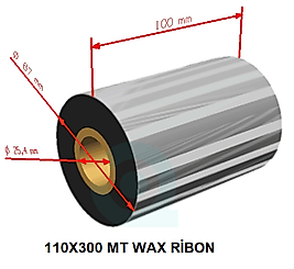 110X300 MT WAX RİBON