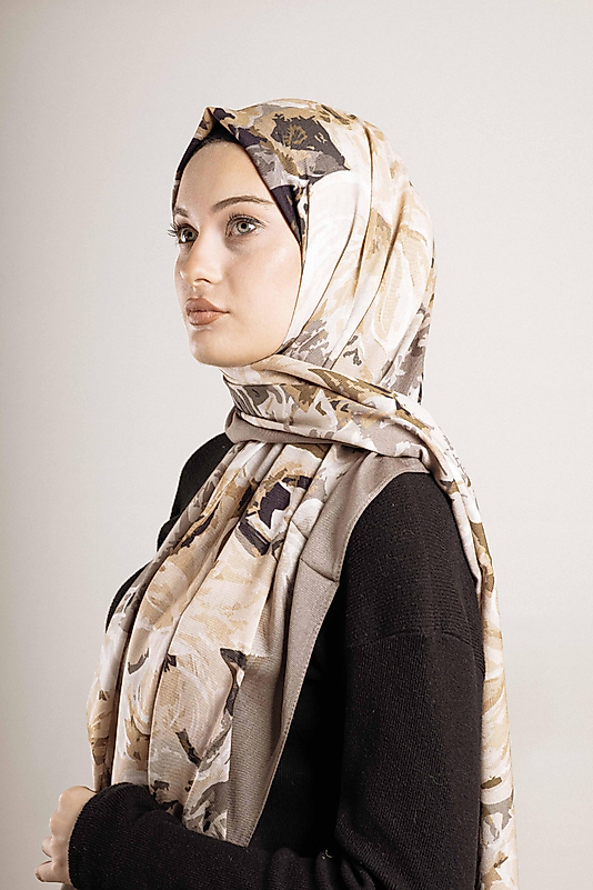 FLOOR İPEK ŞAL İTALYAN DİKİŞİ DESEN-2