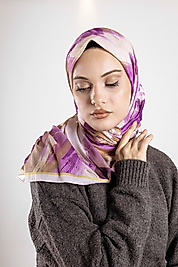 Desenli Soft Eşarp Koleksiyonu Pastel Desen-1