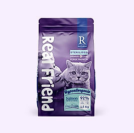 Real Friend Urinary Care Hypoallergenic Sterilised Adult Cat Food with Salmon 34/12