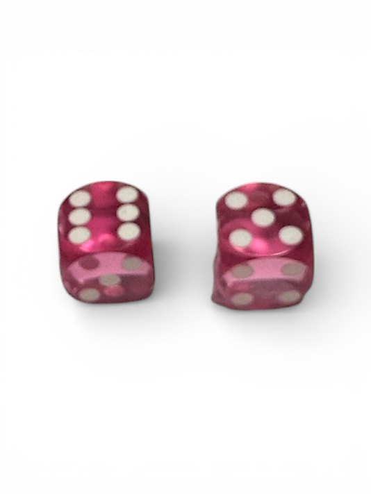 Pink Backgammon Precision Dice