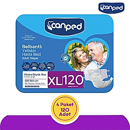 Canped Belbantlı Hasta Bezi Extra Büyük (XL) 120 Adet