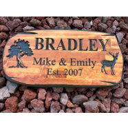 Kişiye Özel Ahşap Kapı Süsü – İsim ve Tarih Yazılı