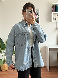 Kot gömlek açık denim