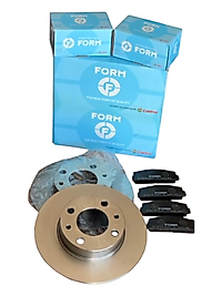 CASTROL ÖN FREN DİSKİ + FREN BALATA TAKIMI (ŞAHİN - DOĞAN - M131)