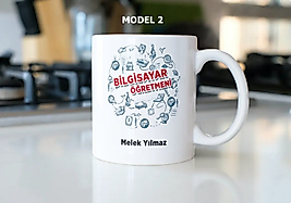Bilgisayar Öğretmeni Temalı Kupa Bardak