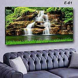 MERCAN MOBİLYA  VE AKSESUAR ,ŞELALELİ AKARSU  130*70 KANVAS TABLO