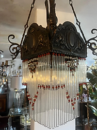 Kristal Boncuklu Avize