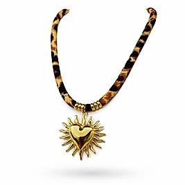 Zara Model Leopar Desen Kalpli Kolye