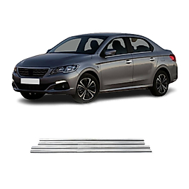 Peugeot 301 Krom Cam Çıtası (4Parça) 2012 ve Üzeri Paslanmaz Çelik