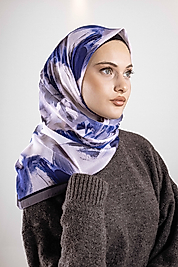 Desenli Soft Eşarp Koleksiyonu Pastel Desen-1