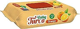 BABY TURCO İSLAK HAVLU PORTAKAL 24*70