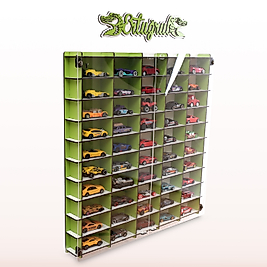 Timsah Pleksi Kapaklı 1/64 Ölçek 50Araçlık Hotwheels Matchbox metal araç Uyumlu Model Oyuncak Araba Rafı