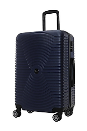 3'lü Valiz Seti Polikarbon Valiz 4x2 Teker Lacivert 1193