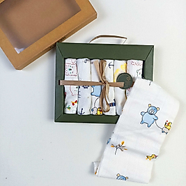 Müslin Bebek Mendili / 6'lı Set / 25 x 25 cm