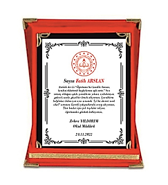 PLAKET KURAMA ÖZEL