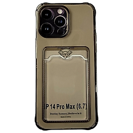 APPLE 14 PRO MAX TRANSPARAN CUZDANLI KILIF