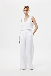 NAGRADA KETEN PANTOLON BEYAZ