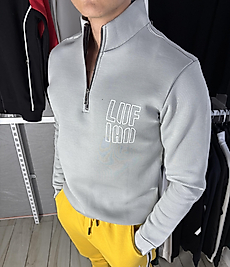 ZEROWEAR - LUFİAN YARIM FERMUARLI PİKE KUMAŞ PREMİUM KALİTE SWEAT