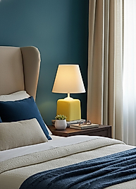 Dekoratif Kare Prizma Sarı Abajur AB036