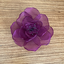 Fushia Organza Brooch