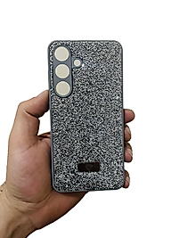 Samsung Galaxy S25 Taşlı Telefon Kılıfı Gümüş