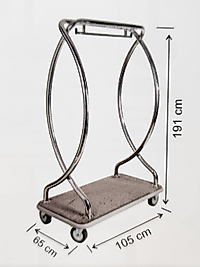 Valiz Taşıma Arabası Krom