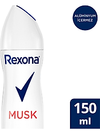 REXONA KADIN SPREY DEODORANT MUSK %0 ALÜMİNYUM 150 ml