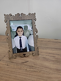 Fotoğraf Dahil Ahşap Fotoğraf Çerçevesi 10x15 cm Dekoratif, Masa Üstü Çerçeve