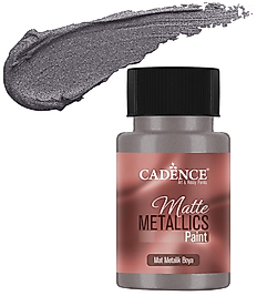 CADENCE MAT METALİK BOYA 50ML ANTİK GÜMÜŞ -MMB033