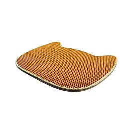 Gimcat Kedi Şeklinde Turuncu Elekli Kedi Kumu Paspası 65 x 49 cm