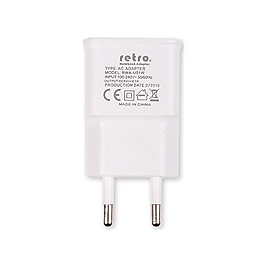 Retro 5V 2.1A Ipad, Tablet, Telefon USB Şarj Adaptörü - Beyaz