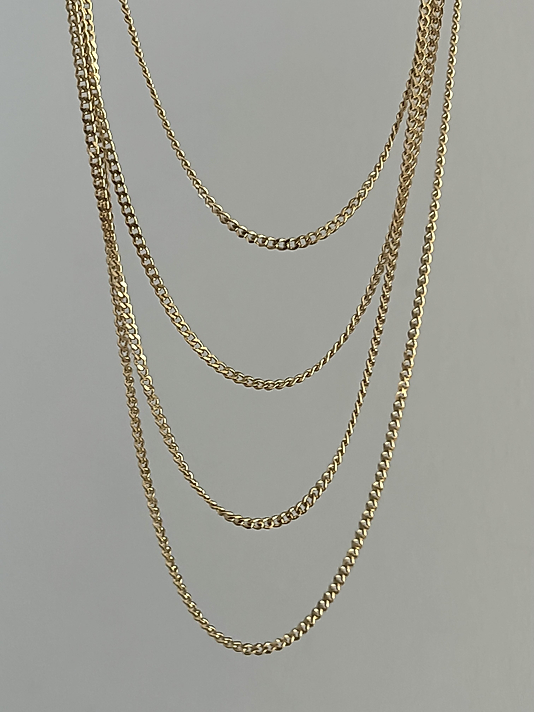 Çelik 4’lü Birleşik Gold Zincir Kolye