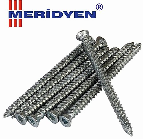 MERİDYEN BULDEX VİDA DÜBELSİZ MONTAJ VİDASI 6'LIK 7,5X60 MM ( 10 ADET )
